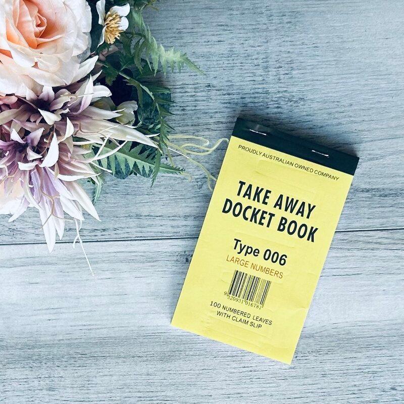 takeaway docket book type 006
