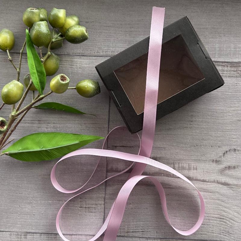 15mm grosgrain ribbon dusk 20mt with black gift box