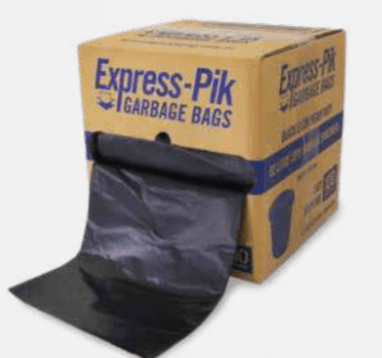 84 litre black garbage bags- centaur packaging