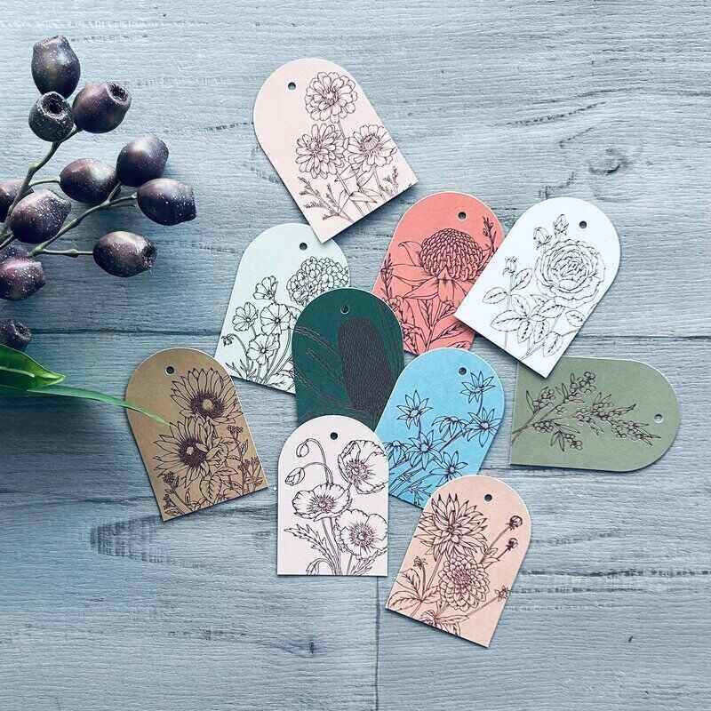 floral gift tags - centaur packaging