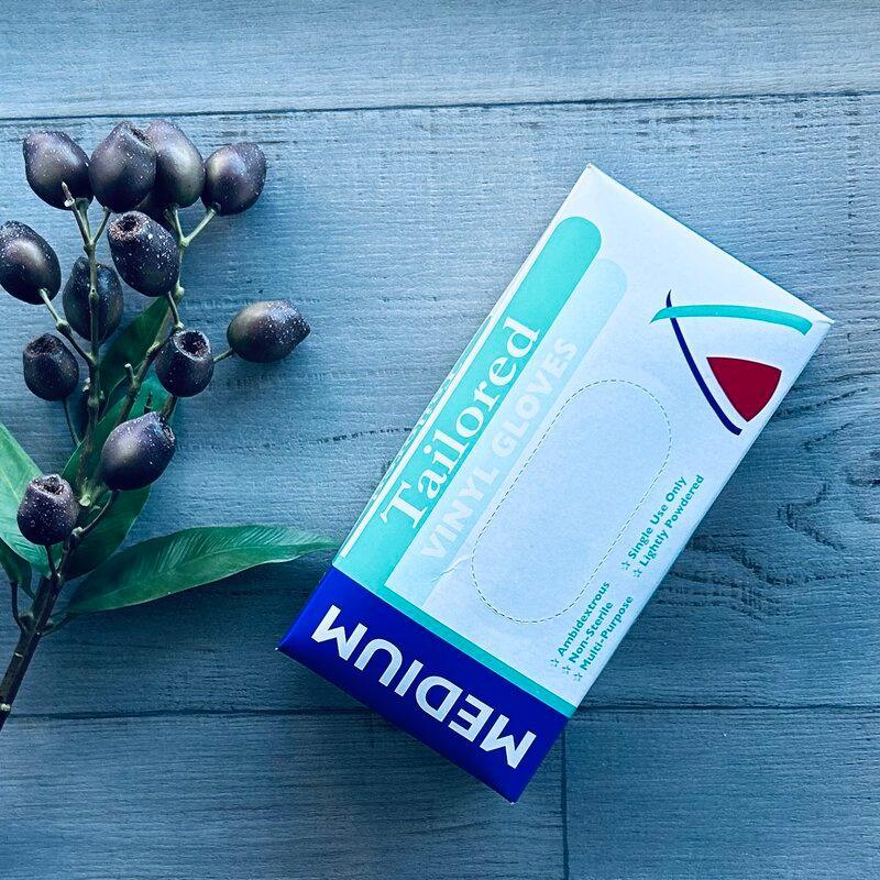 medium powdered glove - centaur packaging