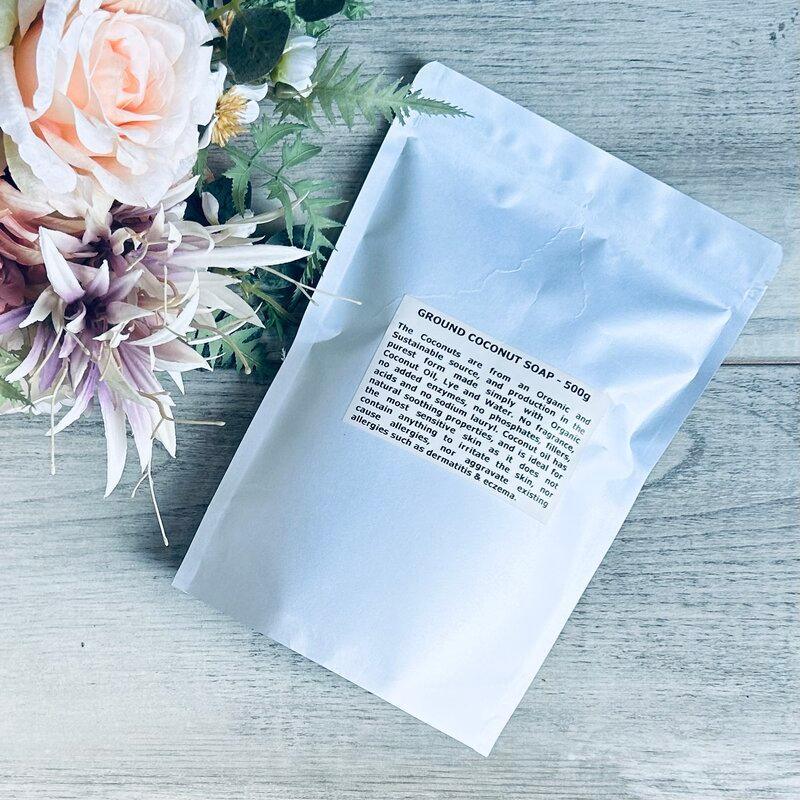 Ground Coconut Soap-500gm - white pouch centaur packaging