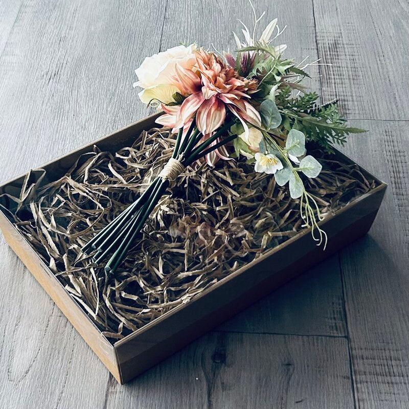 Hamper Gift Box Medium Kraft With Clear Lid - centaur packaging