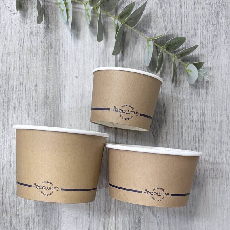 Hot cold bowls for serving available in three sizes.