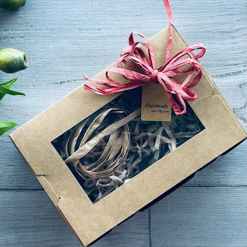 Kraft Shipping Tag - Handmade with Oily Love - centaur packaging