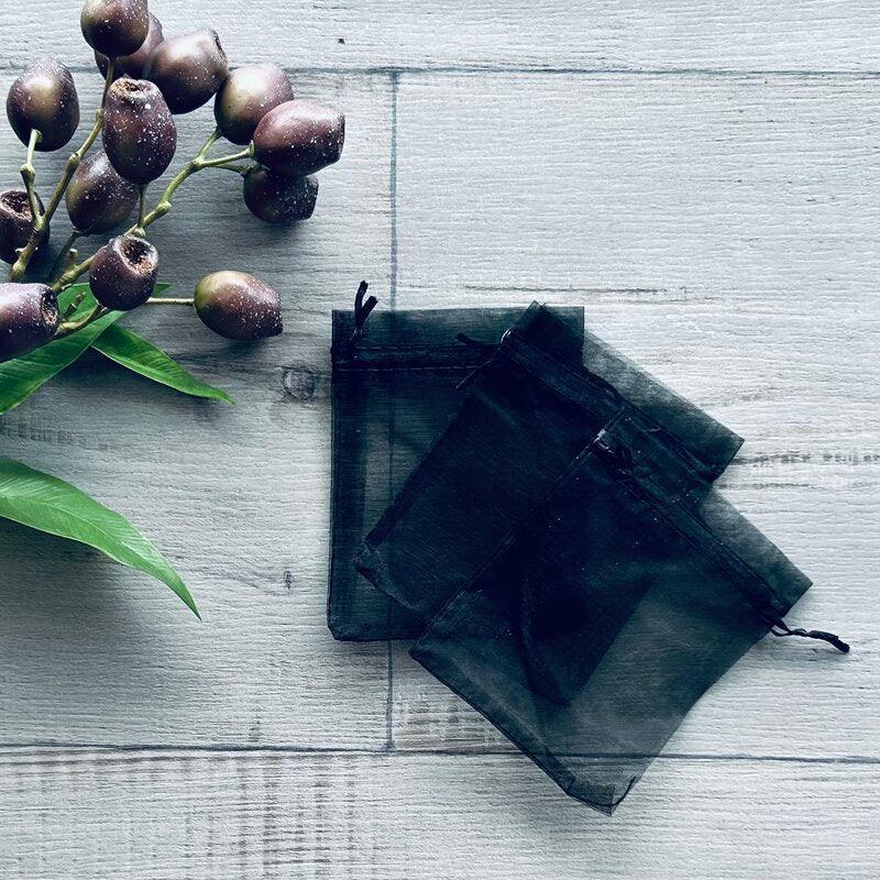 Medium Black Organza Bag - centaur packaging