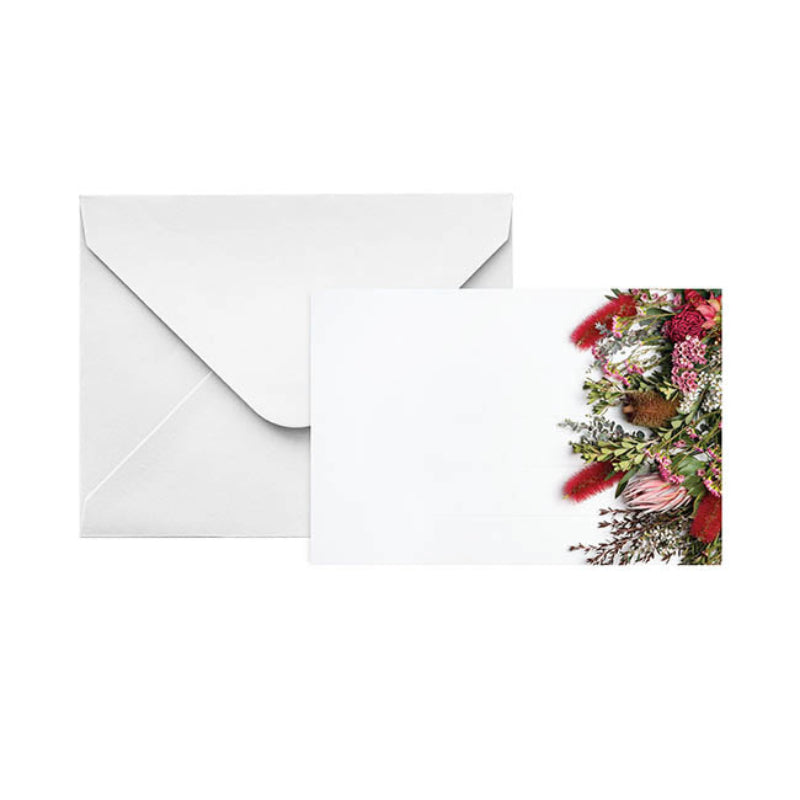 native floral folded gift card with envelopes pk 25