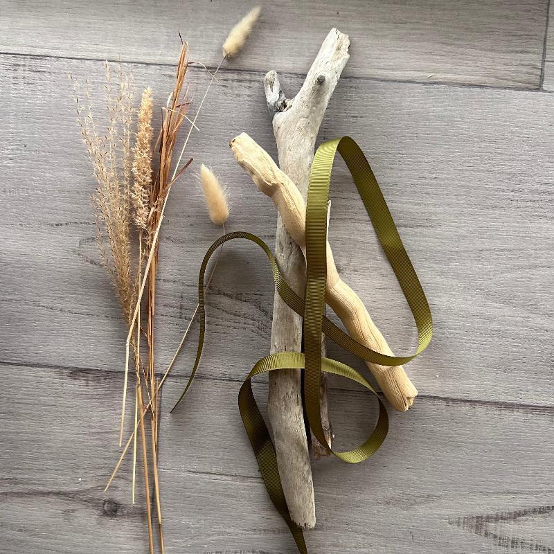 15m grosgrain ribbon olive 20mt