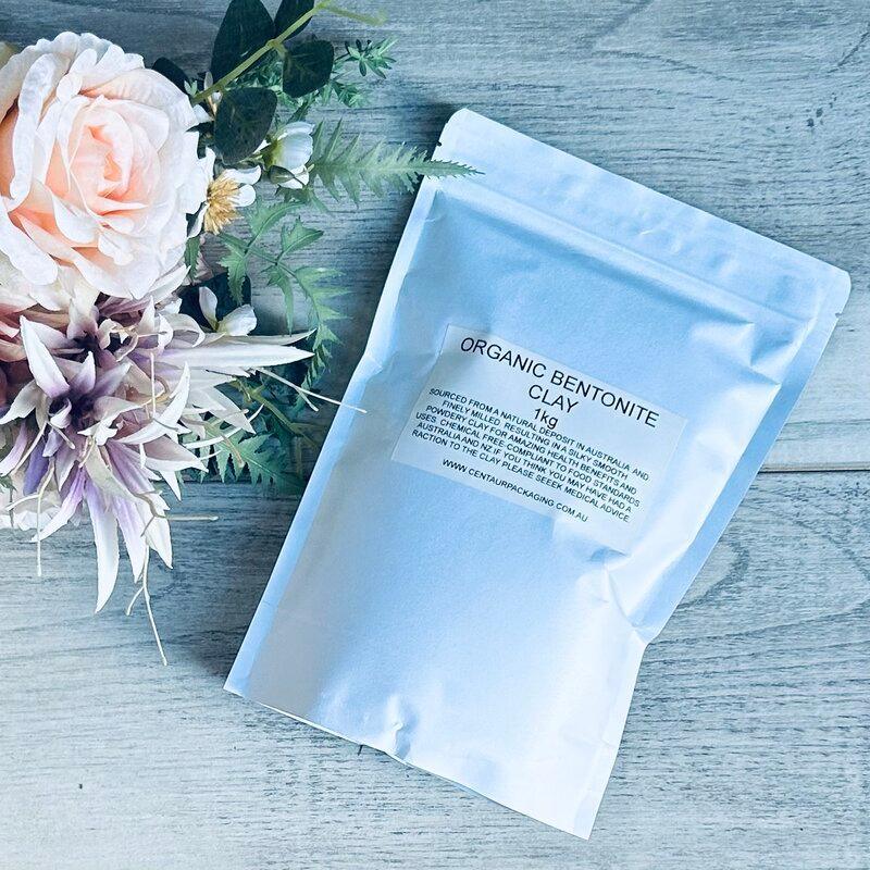 Organic Bentonite Clay-1kg - centaur packaging - in pouch