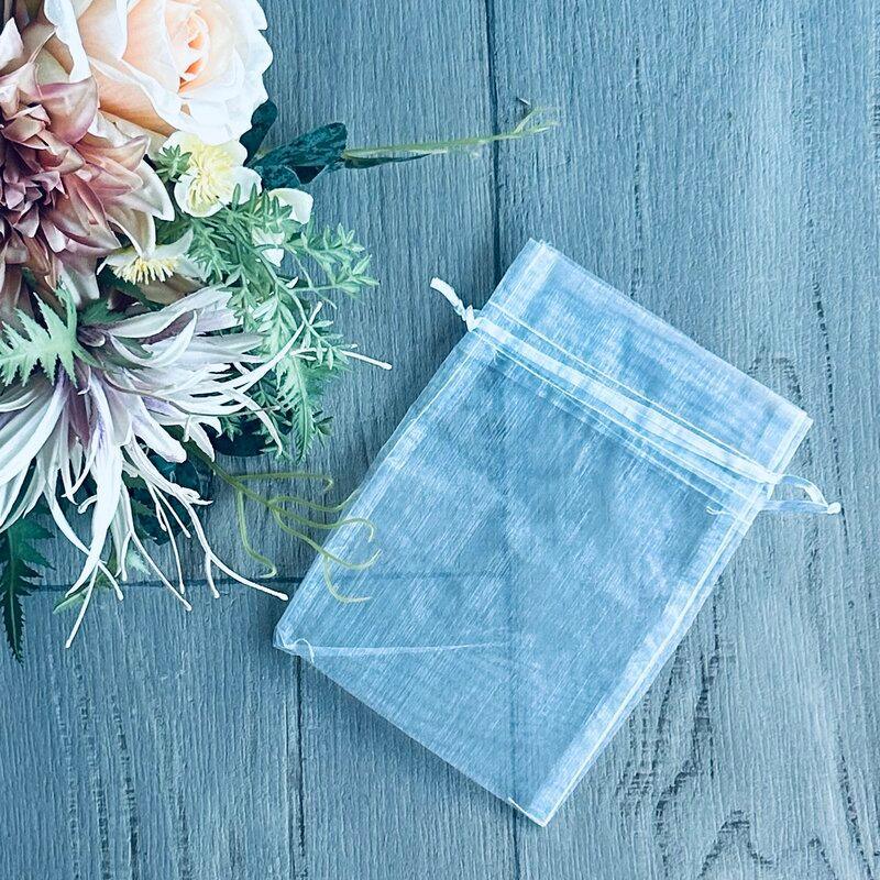 Organza Bag Medium - White - centaur packaging