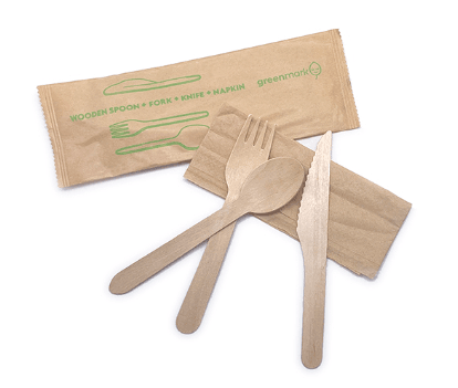 Cutlery Combo - fork knife spoon napkin - centaur packaging