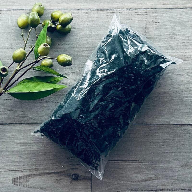 Paper Shred Crinkle Black - 100g - centaur packaging