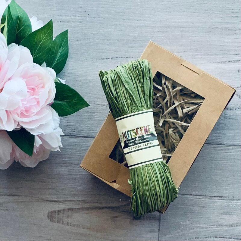 Raffia Nutscene - Pesto Green - centaur packaging