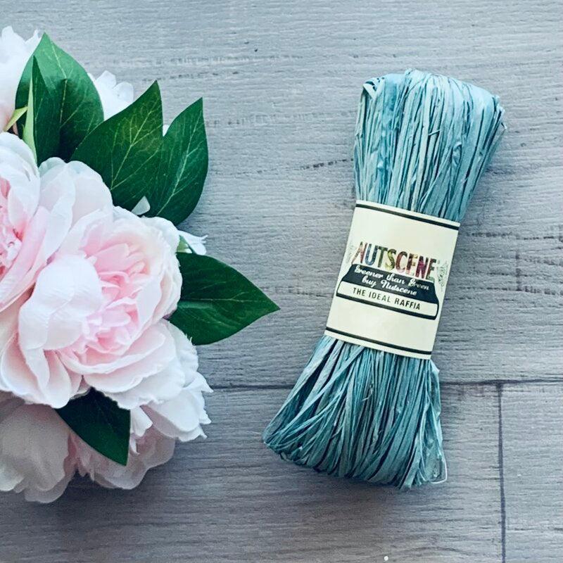 Raffia Nutscene - Teal - centaur packaging
