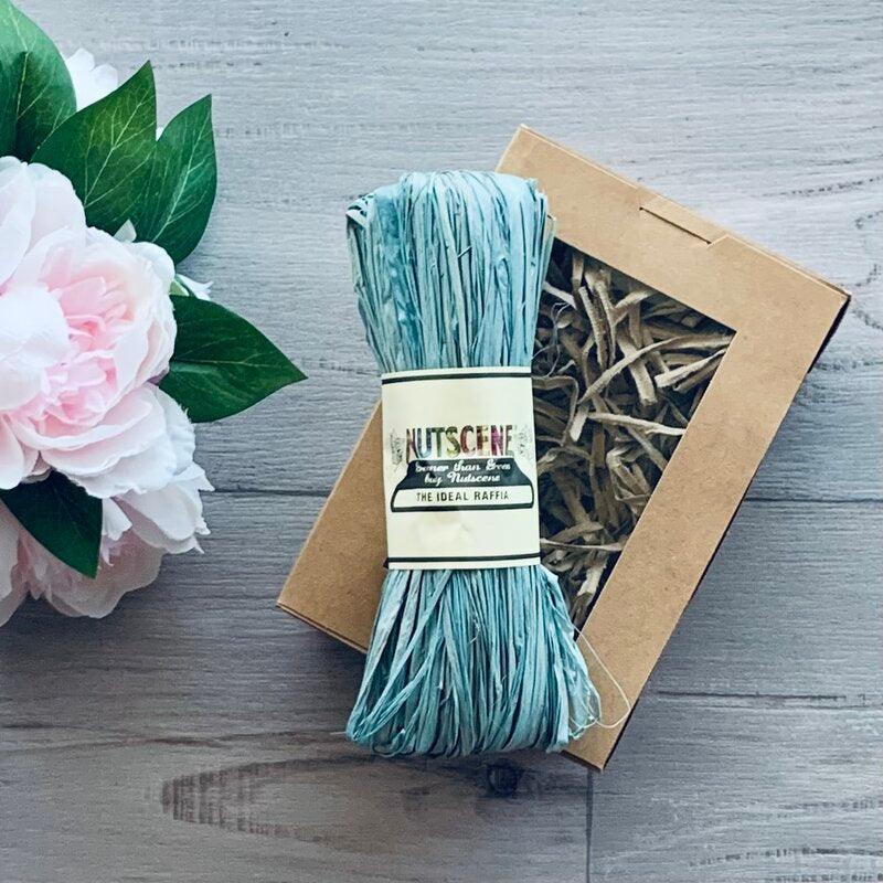 Raffia Nutscene - Teal - centaur packaging