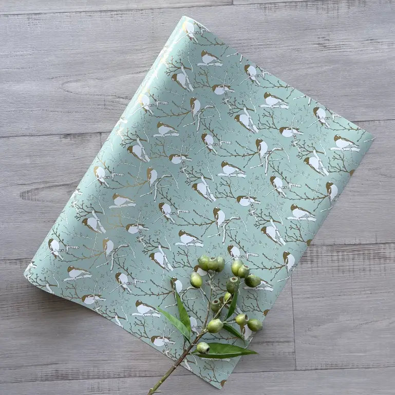 Wrapping Paper - Robin River Gum & Gold