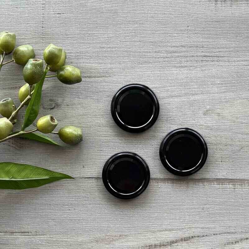 63mm Metal Lid - Black