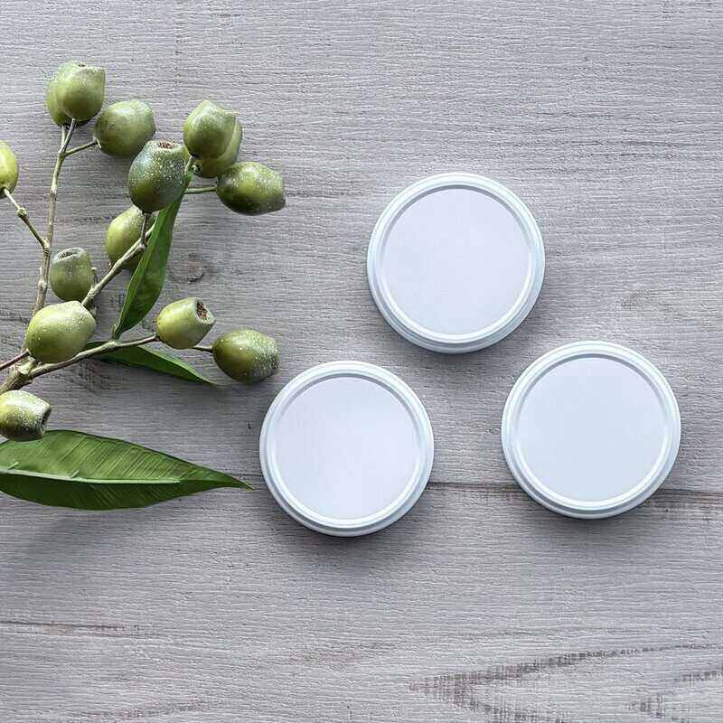 82mm Metal Lid - White