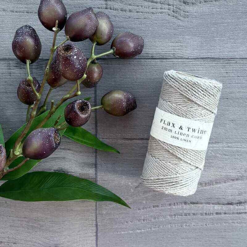 flax & twine 100% linen cord @ centaur packaging