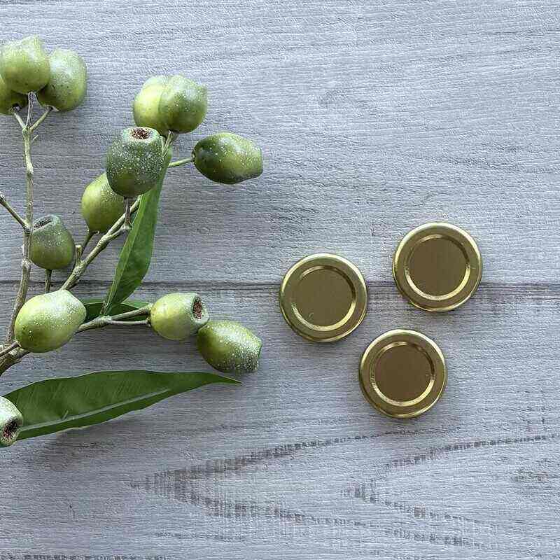 43mm Metal Lid - Gold