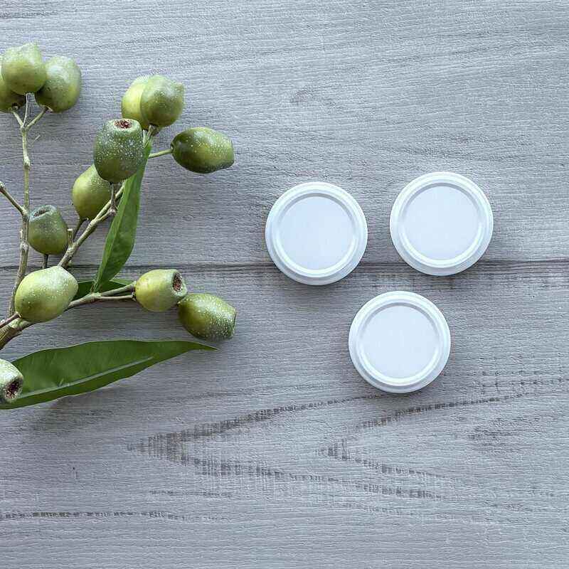 53mm Metal Lid - White