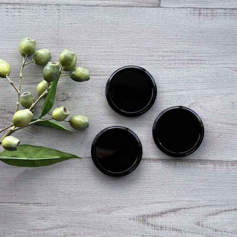 82mm Metal Lid - Black