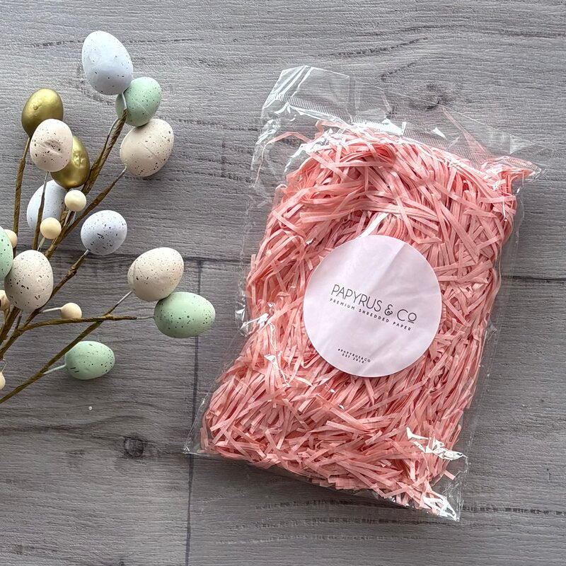 papyrus and co pink peach shred bag 50g