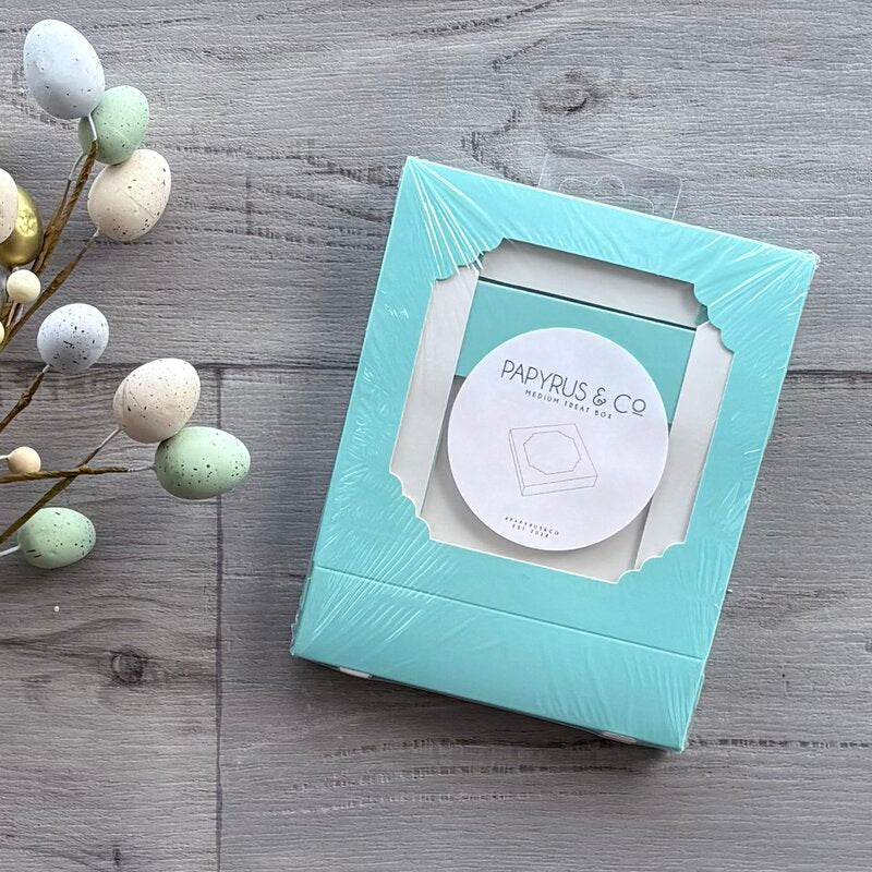 papyrus & co pastel blue treat box 5 pack @ centaur packaging