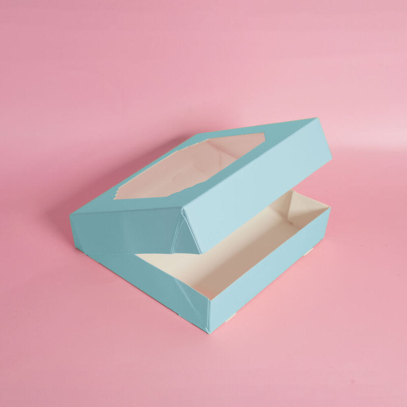 papyrus & co pastel blue treat box 5 pack @ centaur packaging single box open