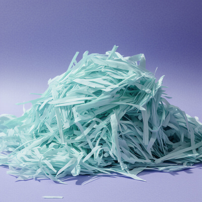 papyrus and co paper shred in pastel blue 50g piled high
