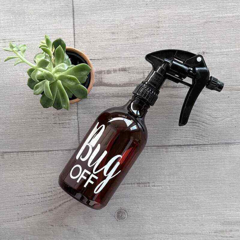 500ml Amber PET Bottle with Premium Mister Trigger - Bug Off