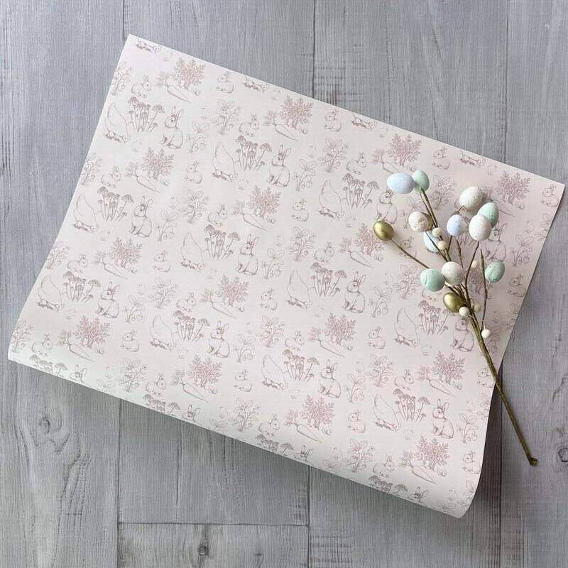 bunnies wrapping paper
