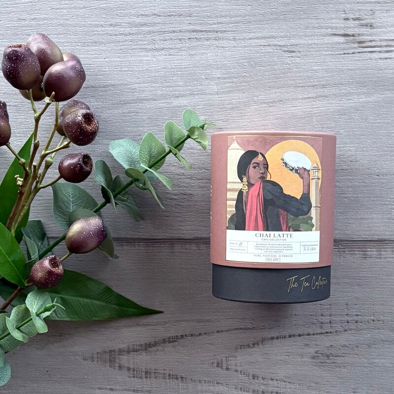 chai latte powder by the tea collective 180g cylinder @ centaur packaging