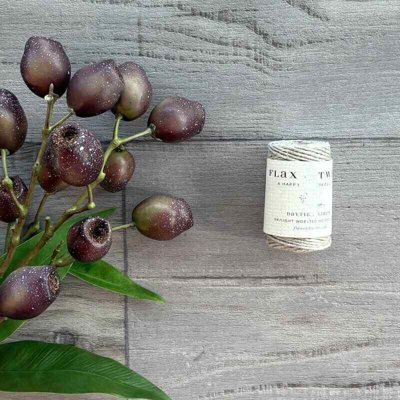 flax & twine daytime linen thread stone 27mt @ centaur packaging