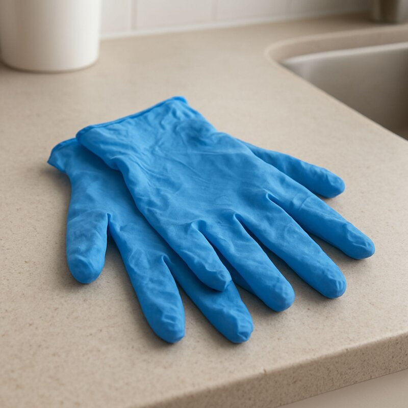 glove on bench