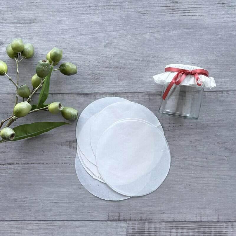 Round Grease Proof Paper Jar Covers - 14.5cm