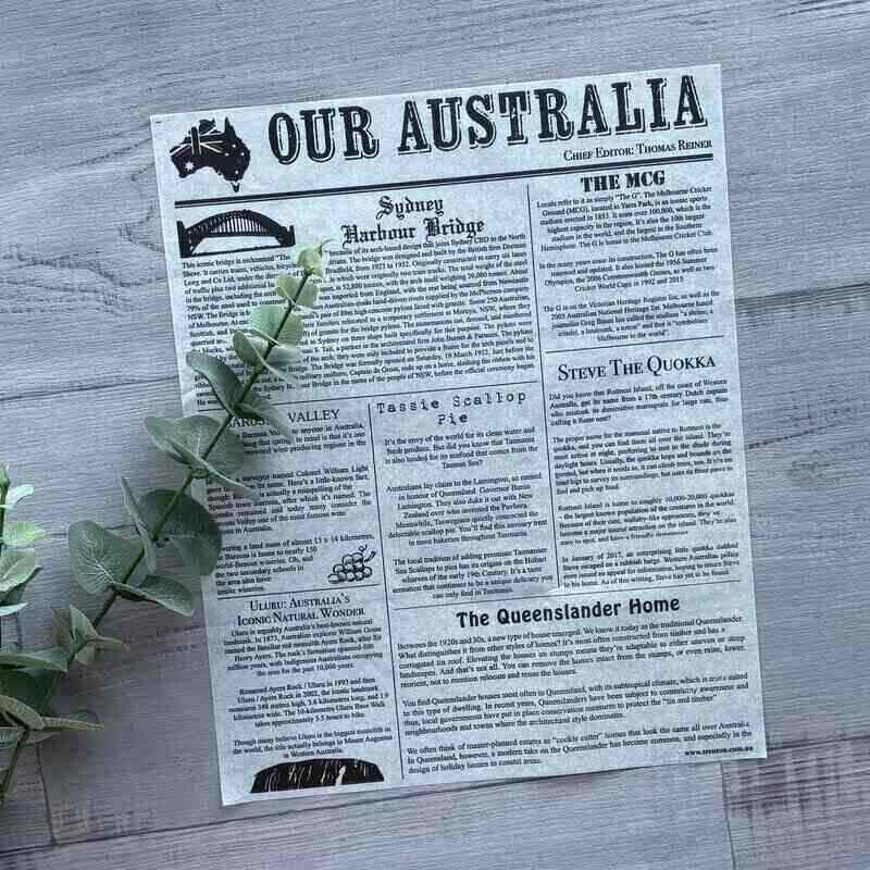 OUR AUSTRALIA GREASEPROOF PAPER 310MM X 380MM 200PK