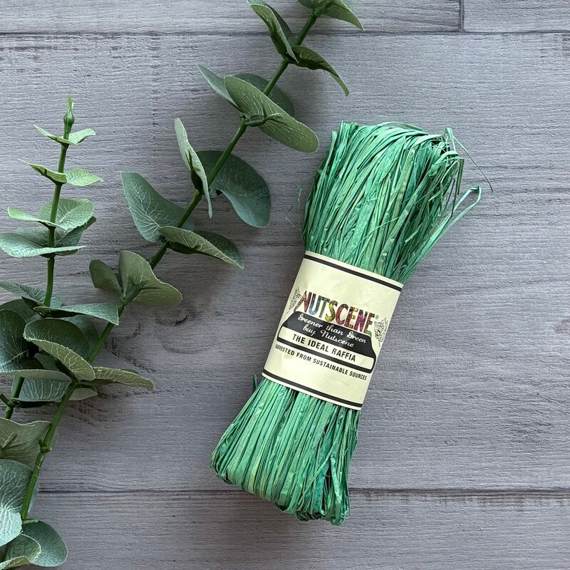 nutscene raffia peapod natural raffia hank