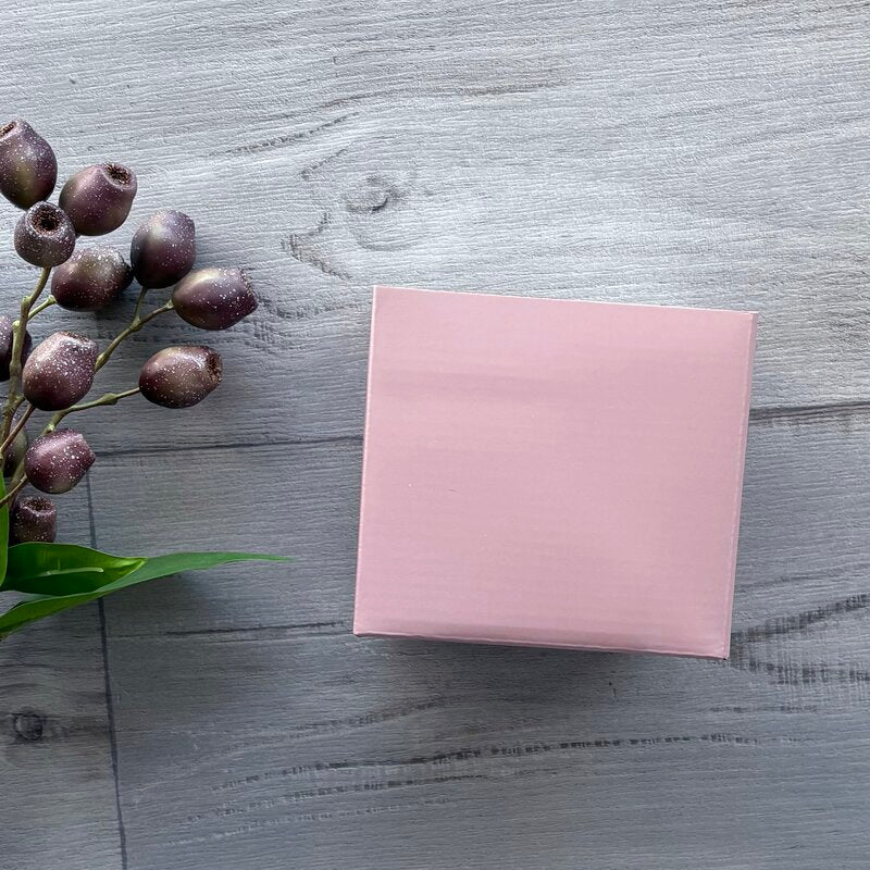 matt musk cardboard posie box flat 13cm x 13cm x 12m