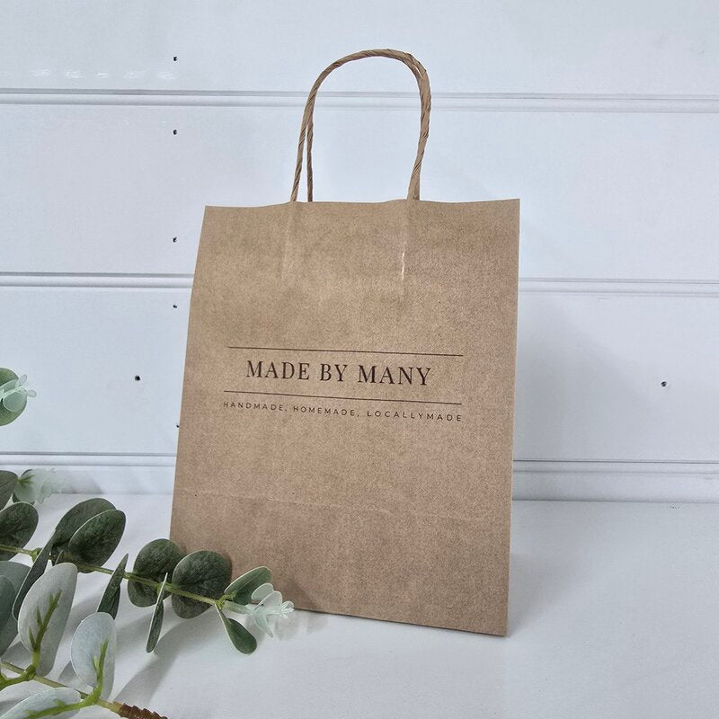 custom printed toddler kraft bag. rinted at centaur packaging bomaderry