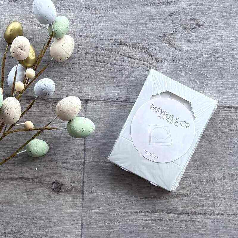 papyrus and co small white treat box 5 pack