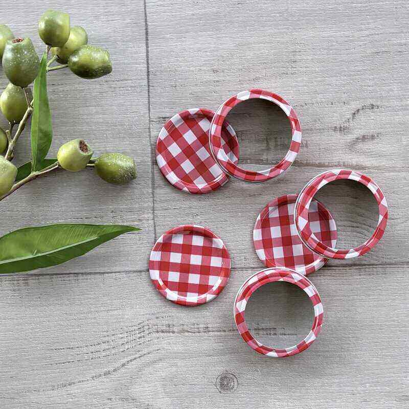 Preserving Jar Spare Lids & Rings - Set 6