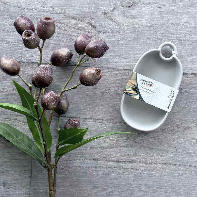 Heat Resistant Silicone Spoon Rest - Clay
