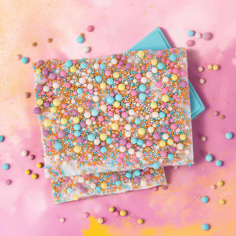 Sprinkles Bubble Bubble Pastel & Gold by Sprinks 75g on chocolate location pic