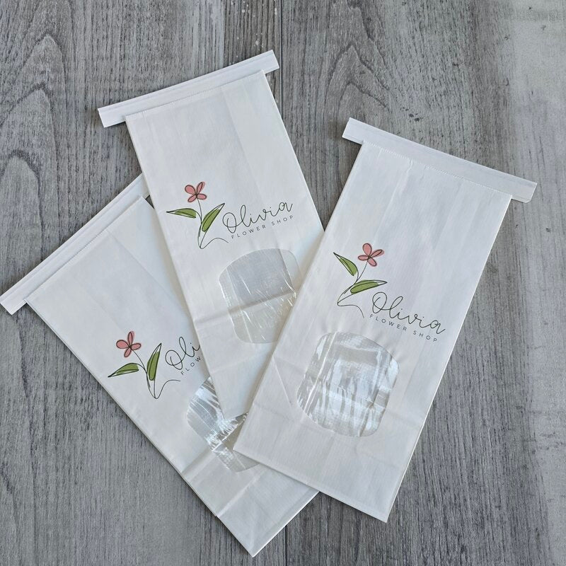 tin tie white medium custom printed x 3 @ centaur packaging Bomaderry