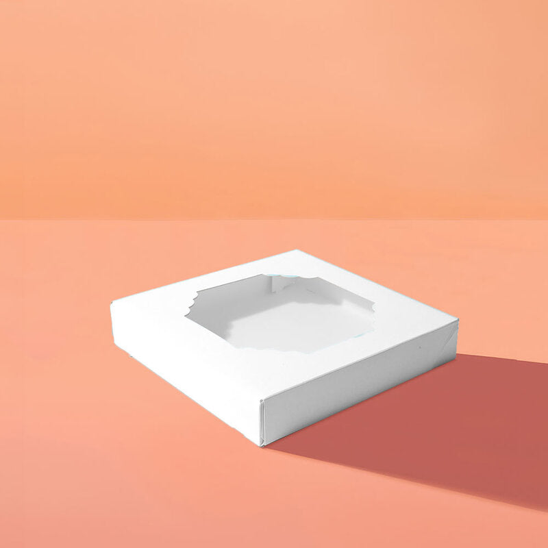 papyrus & co white treat box medium 5 pack @ centaur packaging single box closed