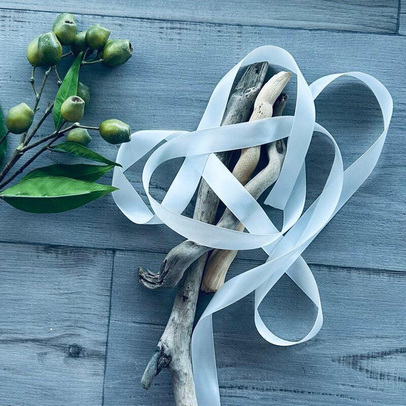 Satin Ribbon Deluxe Double Faced - Bridal White - centaur packaging