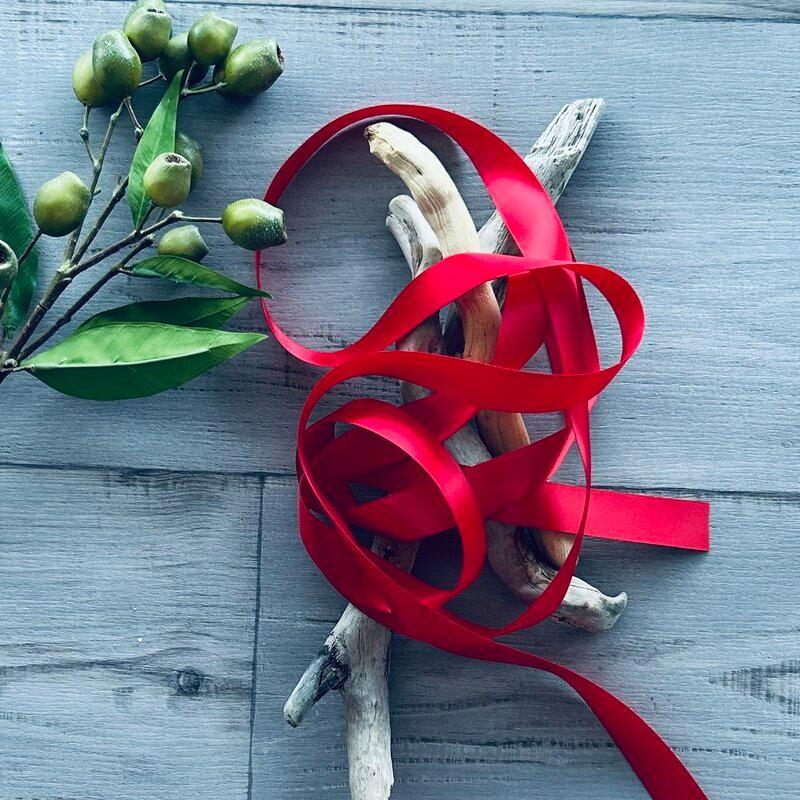 Satin Ribbon Deluxe Double Faced - Rouge Red - centaur packaging