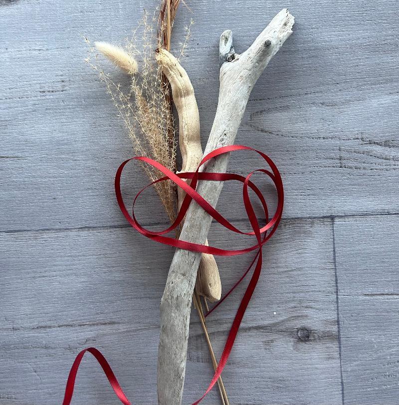 6mm double satin ribbon rust 25mt