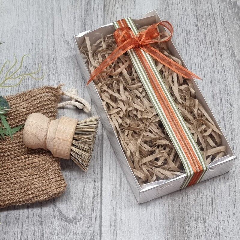 Slim Lined Hamper Medium with Clear Lid - White - centaur packaging